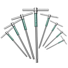 Load image into Gallery viewer, T/L 2.5/3/4/5/6/8/10mm Torx Screwdriver T Type Allen Hex Wrench Chrome Spanner T-shaped Hand Tool Extended T-Socket Wrench