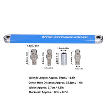Load image into Gallery viewer, Tight Spaces Extension Tool 1/2 in. 1/4 in. 3/8 in. Auto Repair Tool Home Tool Set Professional Zero Offset Extension Wrench