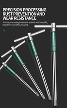Load image into Gallery viewer, T/L 2.5/3/4/5/6/8/10mm Torx Screwdriver T Type Allen Hex Wrench Chrome Spanner T-shaped Hand Tool Extended T-Socket Wrench