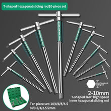 Load image into Gallery viewer, T/L 2.5/3/4/5/6/8/10mm Torx Screwdriver T Type Allen Hex Wrench Chrome Spanner T-shaped Hand Tool Extended T-Socket Wrench