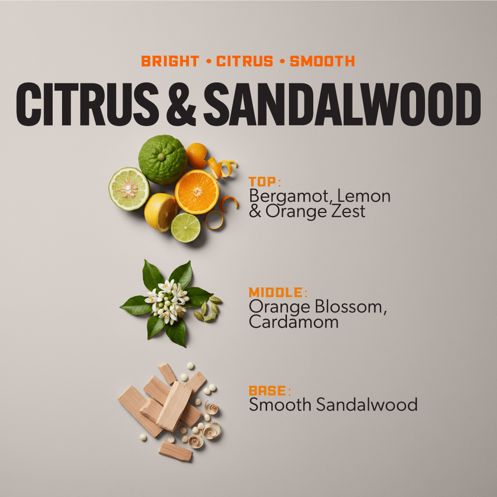 Heavy Duty Premium Laundry Detergent + Built-In Dryer Sheets (100 Loads) - CITRUS & SANDALWOOD
