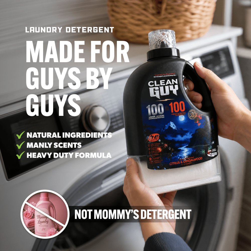 Heavy Duty Premium Laundry Detergent + Built-In Dryer Sheets (100 Loads) - CITRUS & SANDALWOOD