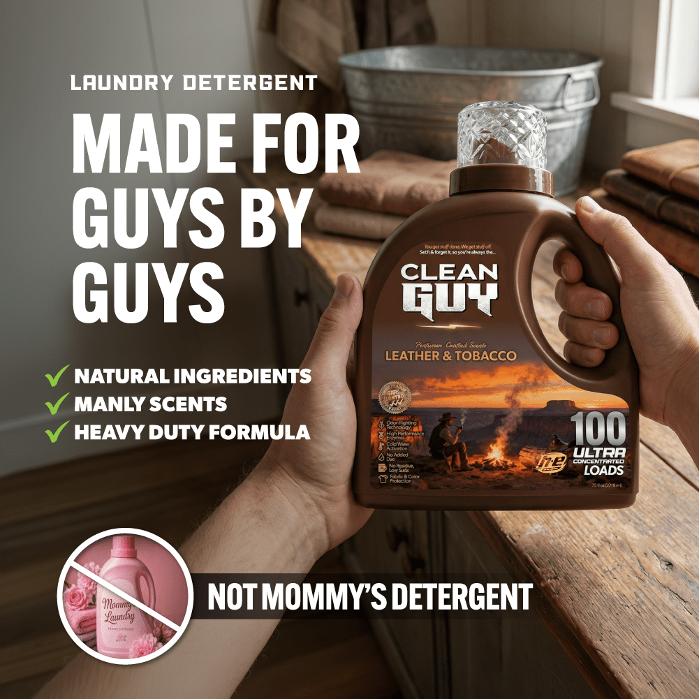 Heavy Duty Premium Laundry Detergent (100 Loads) -  LEATHER & TOBACCO
