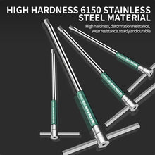 Load image into Gallery viewer, T/L 2.5/3/4/5/6/8/10mm Torx Screwdriver T Type Allen Hex Wrench Chrome Spanner T-shaped Hand Tool Extended T-Socket Wrench
