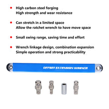 Load image into Gallery viewer, Tight Spaces Extension Tool 1/2 in. 1/4 in. 3/8 in. Auto Repair Tool Home Tool Set Professional Zero Offset Extension Wrench
